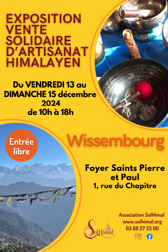 Exposition-vente solidaire d'artisanat himalayen